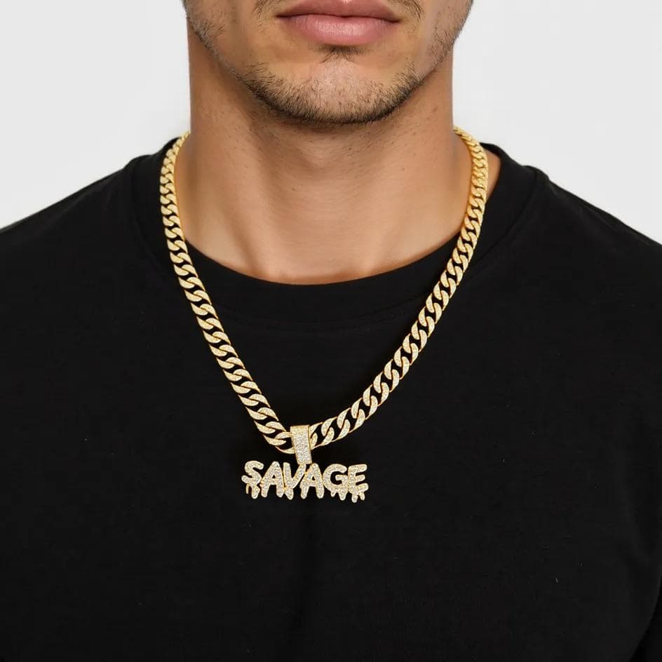 Savage Heart Pendant and Chain 20"