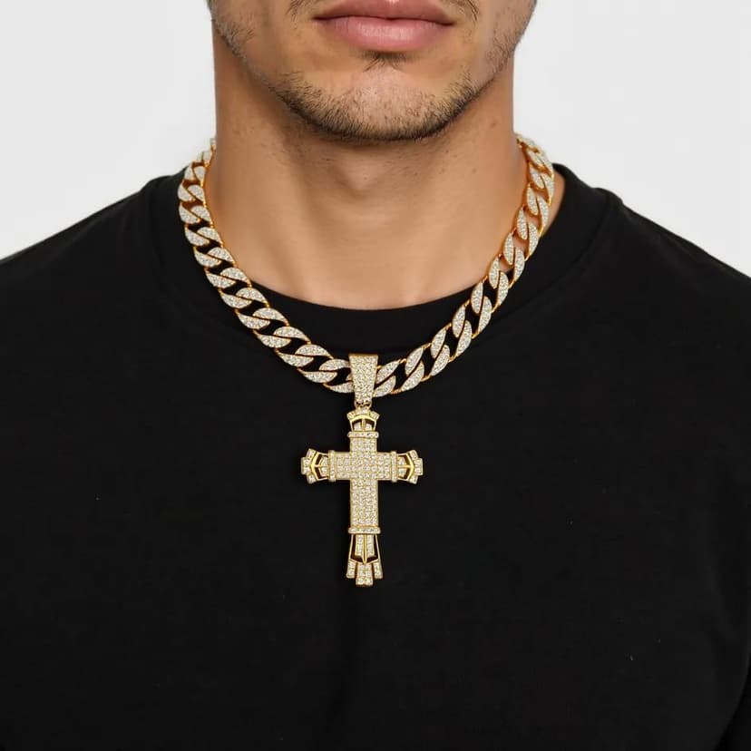 Cross Pendant and Chain 20"