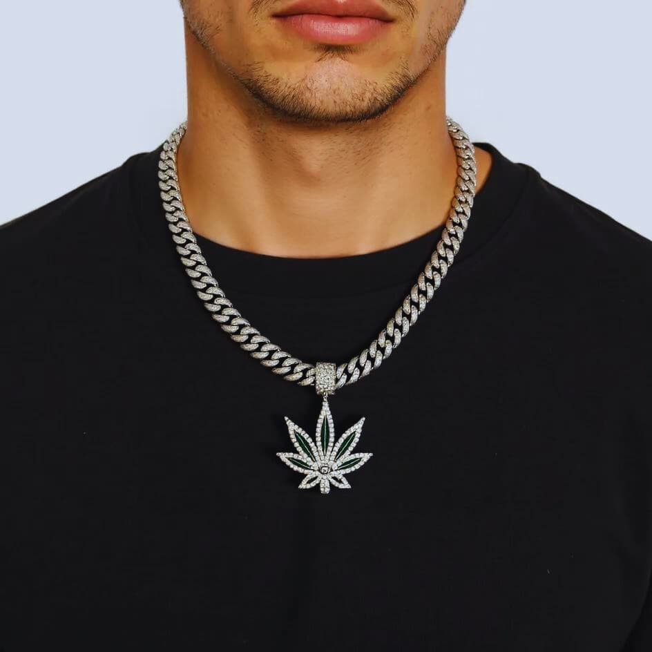 Marijuana Pendant & Chain 20"