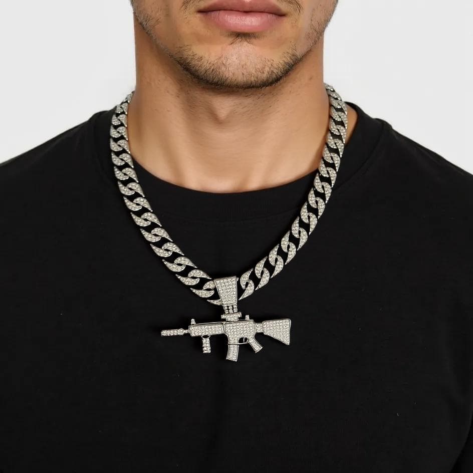 AK-47 Pendant & Chain 20"